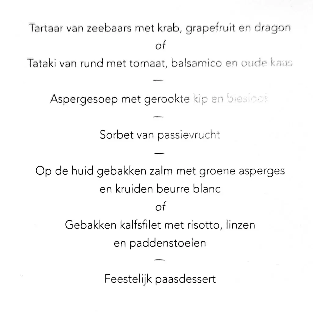 Menu_Restaurant Napoleon_Hulst_image_1