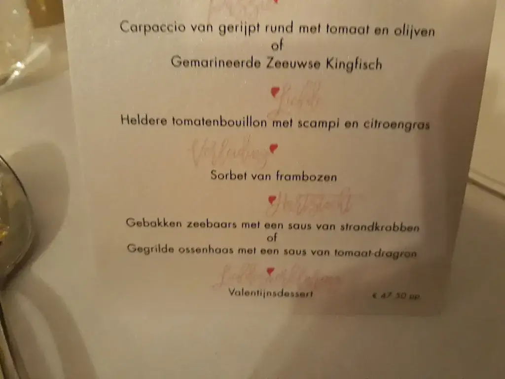 Menu_Restaurant Napoleon_Hulst_image_2