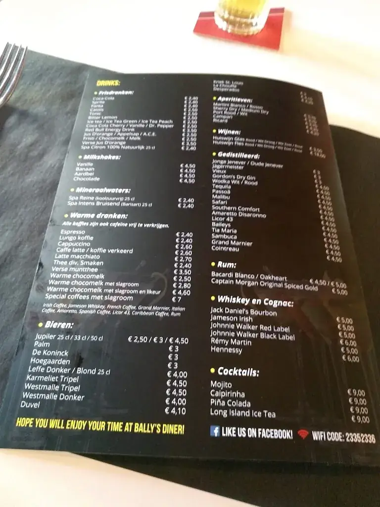 Menu_Bally's Diner_Hulst_immagine_3