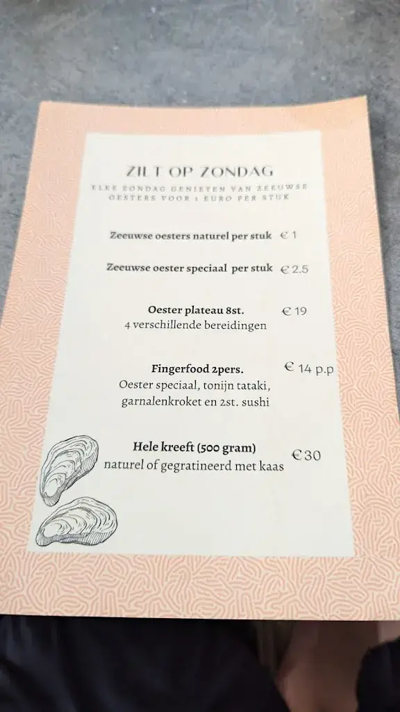 Menu_Strandpaviljoen de strandzot_Zoutelande_image_3