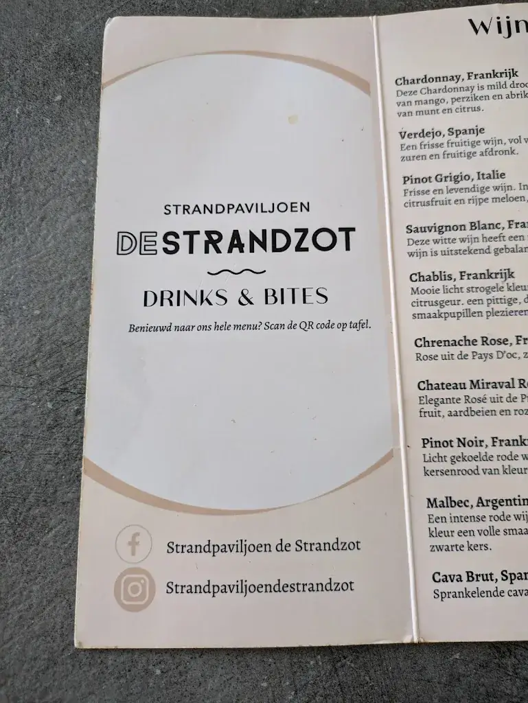 Menu_Strandpaviljoen de strandzot_Zoutelande_image_4