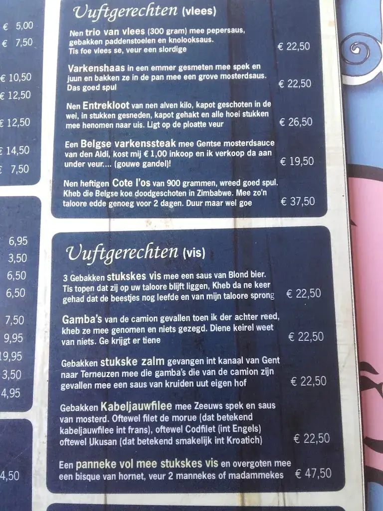 Menu_Brasserie 'Den Baas en zijn madam'_Wolphaartsdijk_image_3