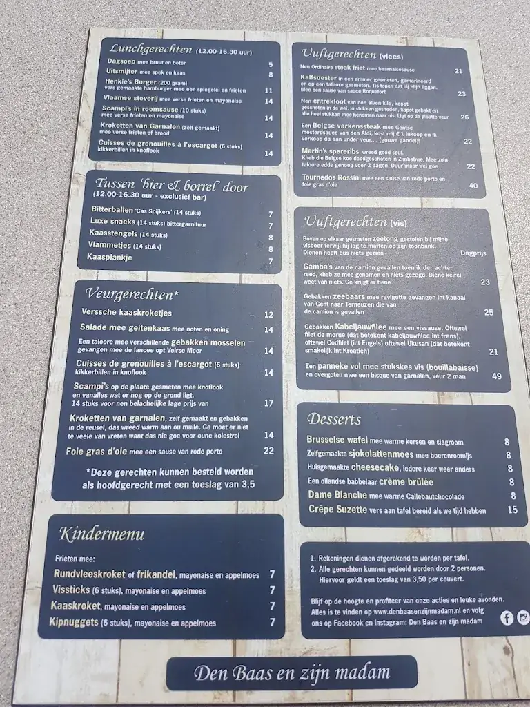 Menu_Brasserie 'Den Baas en zijn madam'_Wolphaartsdijk_image_4