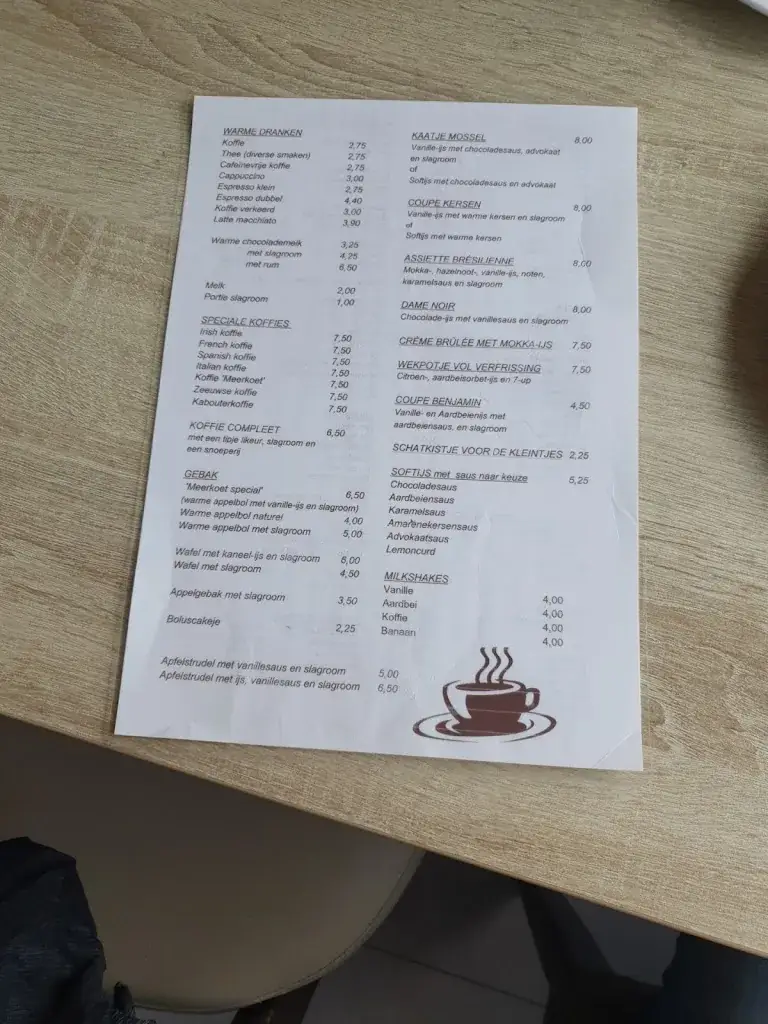 Menu_Restaurant Paviljoen 