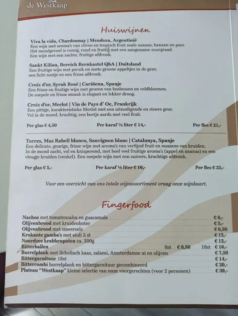 Menu_Dijkpaviljoen De Westkaap_Westkapelle_image_3