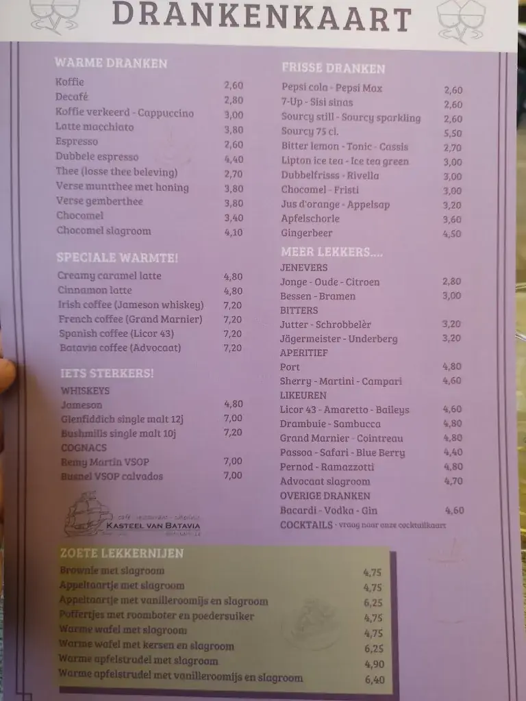 Menu_Kasteel van Batavia_Westkapelle_image_4