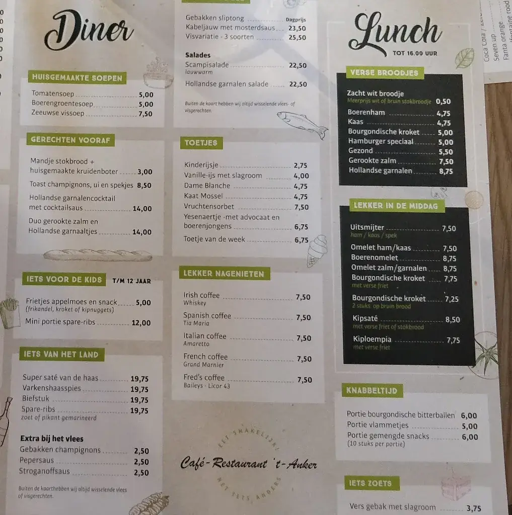 Menu_Café-Restaurant 't Anker_Yerseke_image_2