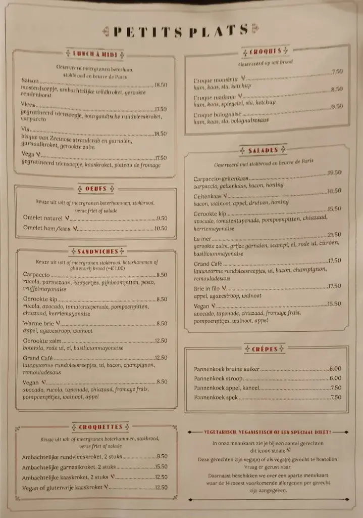 Menu_Grand Café - Restaurant de Graanbeurs_Terneuzen_image_1