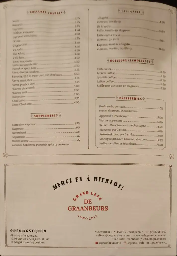 Menu_Grand Café - Restaurant de Graanbeurs_Terneuzen_image_2