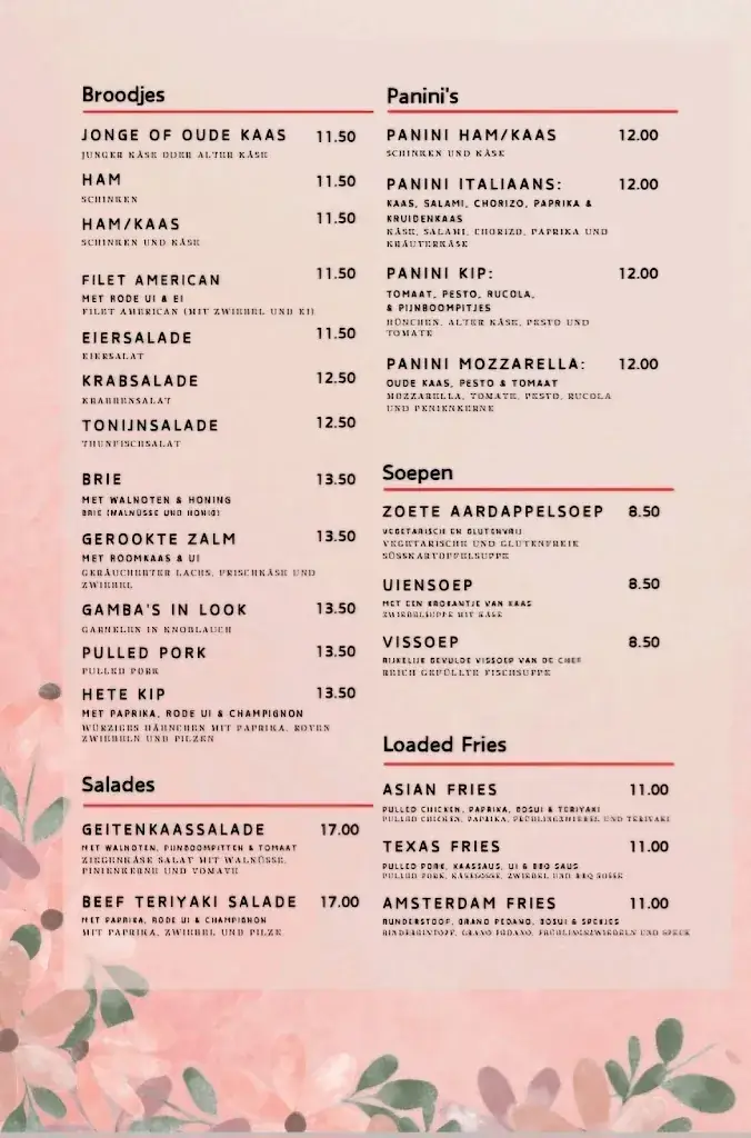 Menu_Davila's Kitchen & Bar_Renesse_image_1