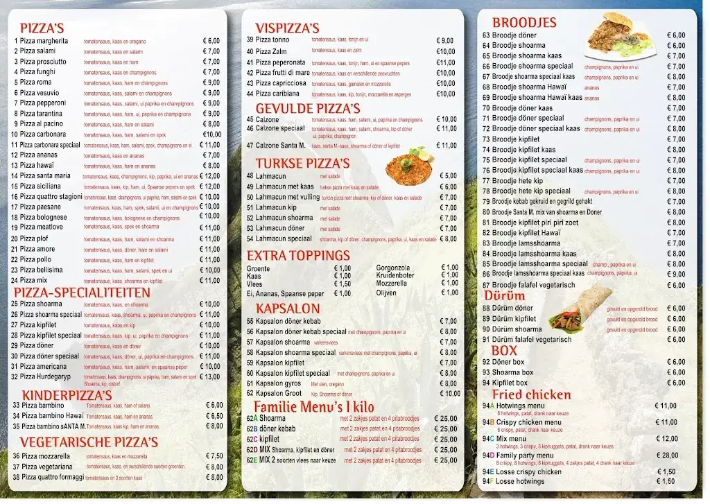 Menu_Pizzeria Santa maria_Hurdegaryp_immagine_1