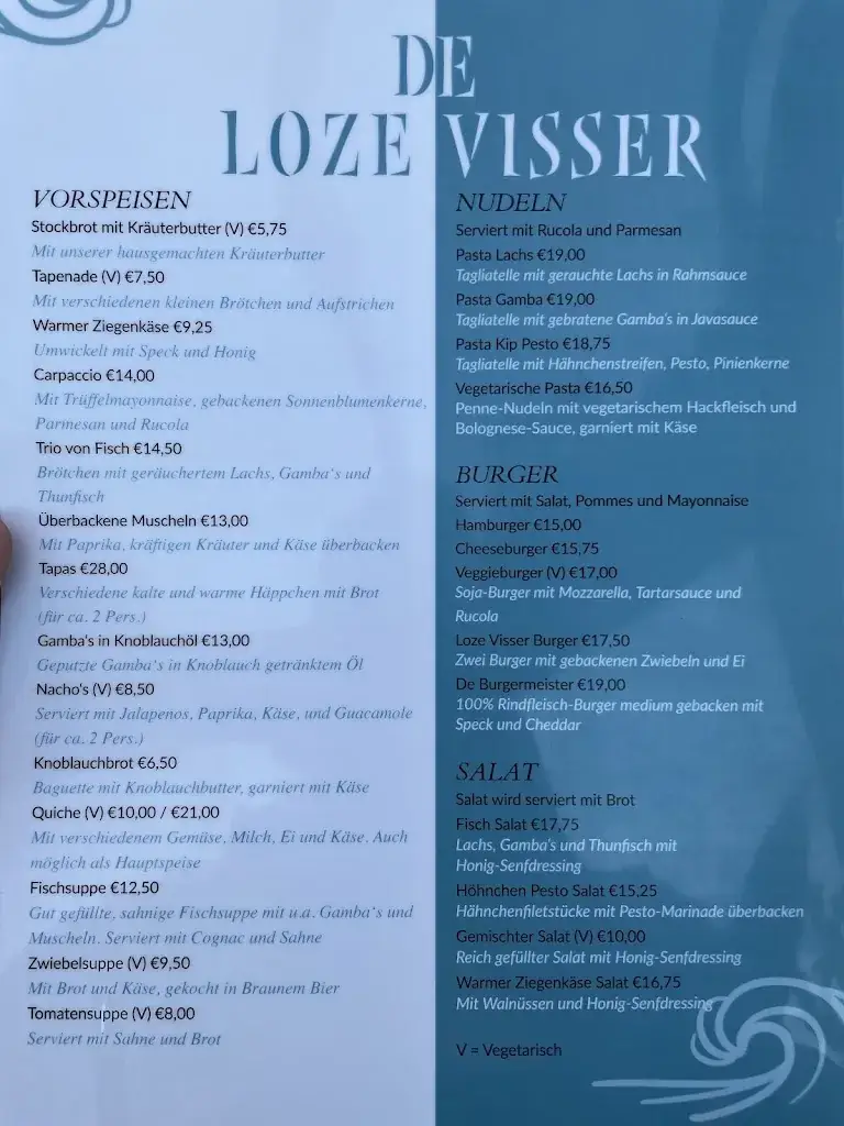 Menü_De Loze Visser_Renesse_Bild_2