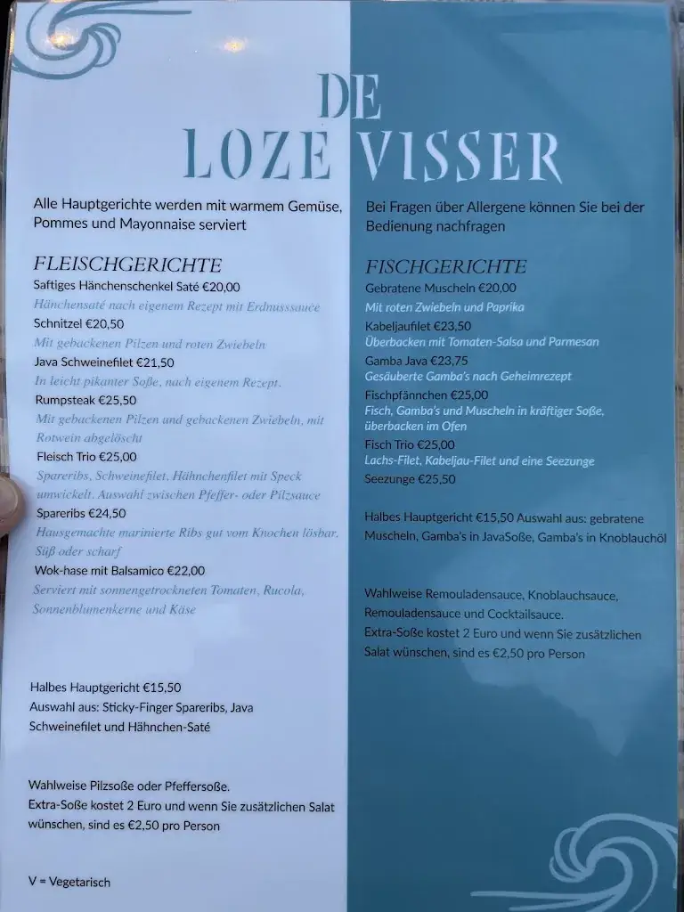 Menü_De Loze Visser_Renesse_Bild_4