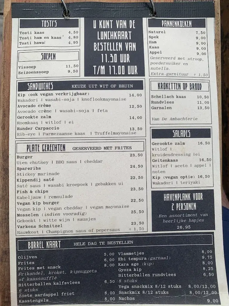 Menu_Strandpaviljoen De Haven van Renesse_Renesse_image_1