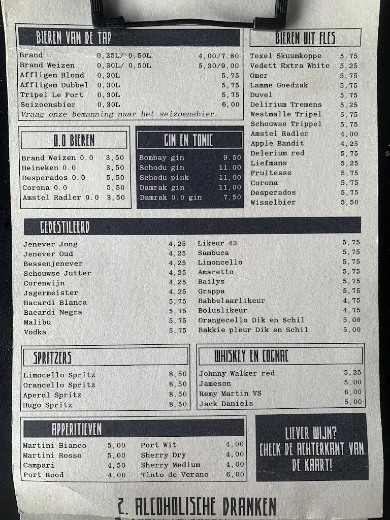 Menu_Strandpaviljoen De Haven van Renesse_Renesse_image_2