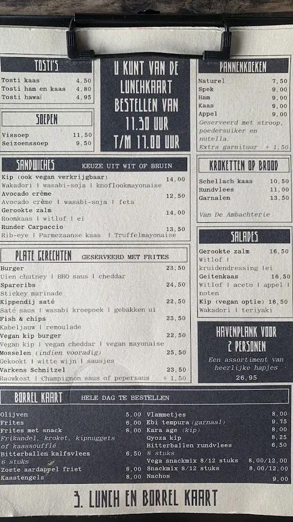 Menu_Strandpaviljoen De Haven van Renesse_Renesse_image_3
