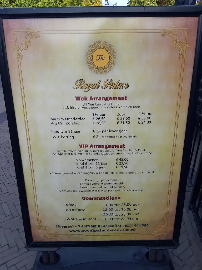 Menu_Royal Palace_Renesse_image_1