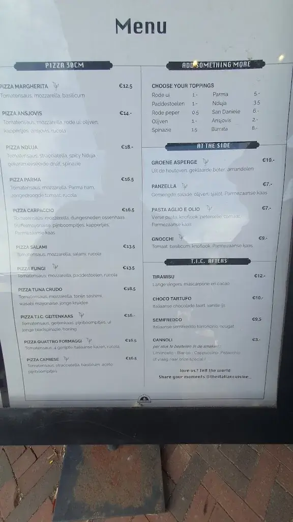 Menü_The Italian Cuisine_Renesse_Bild_3