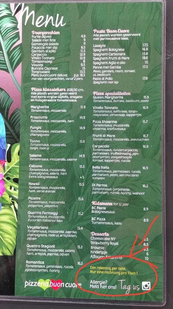 Menu_Pizzeria Buon Cuore_Renesse_image_1