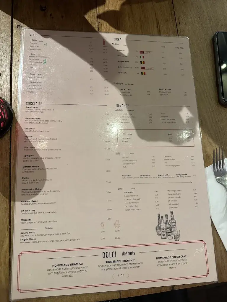 Menu_Verona Ristorante Italiano_Amsterdam_image_3