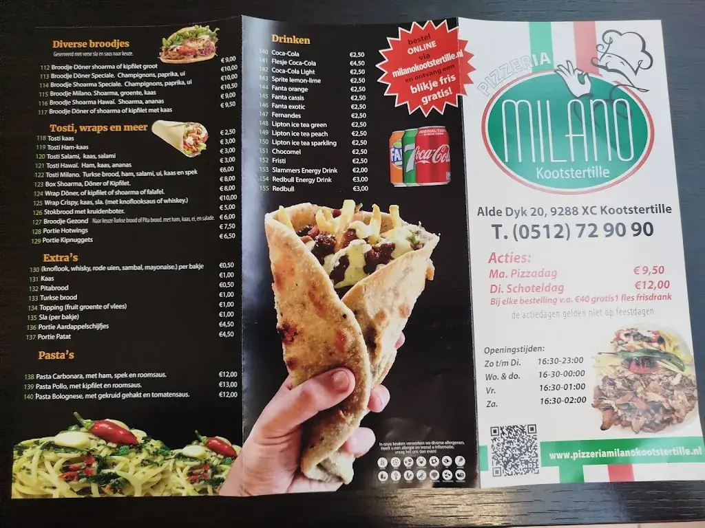 Menu_Pizzeria Milano Kootstertille_Kootstertille_image_2
