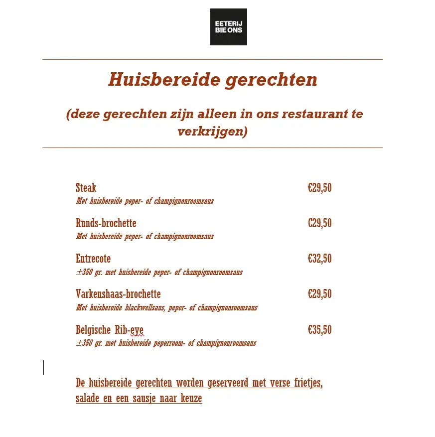 Menu_Eeterij Bie Ons_Hoek_imagen_2