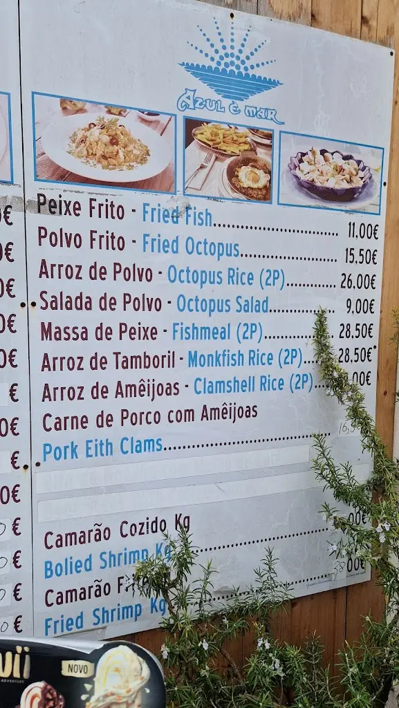 Menu_Azul e Mar_Zambujeira do Mar_immagine_1