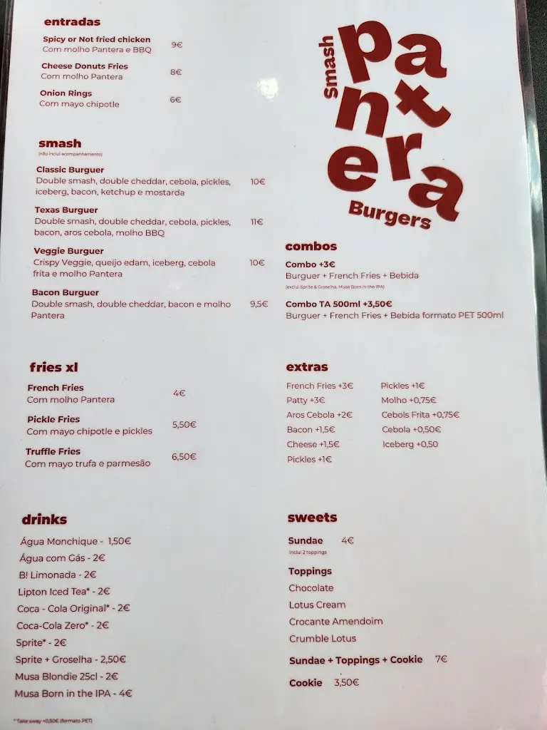 Menu_Pantera Smash Burger_Fajã de Baixo_immagine_2