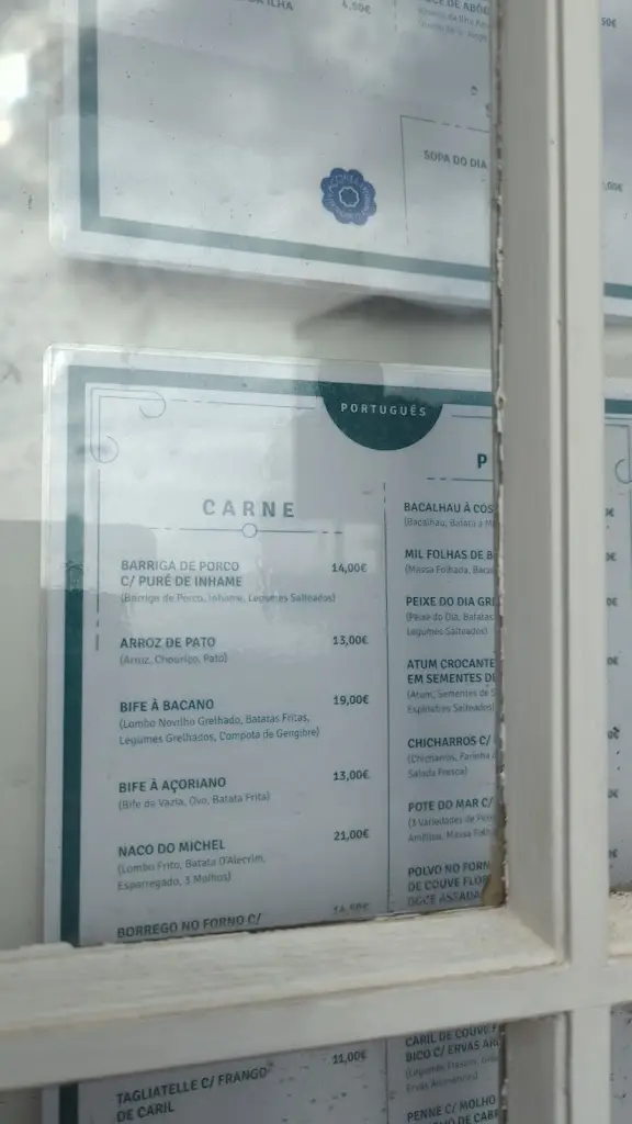 Menu_Michel Restaurant_Fajã de Baixo_immagine_2