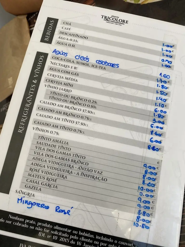 Menu_Pizzaria Tricolore_Vidigueira_immagine_4