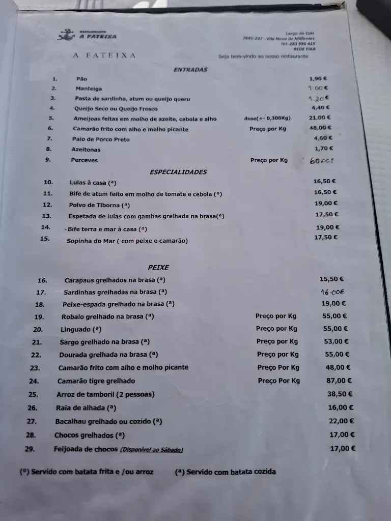 Menu_À Fateixa_Vila Nova de Milfontes_image_2