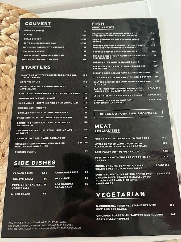 Menu_O Porto das Barcas_Vila Nova de Milfontes_imagen_2