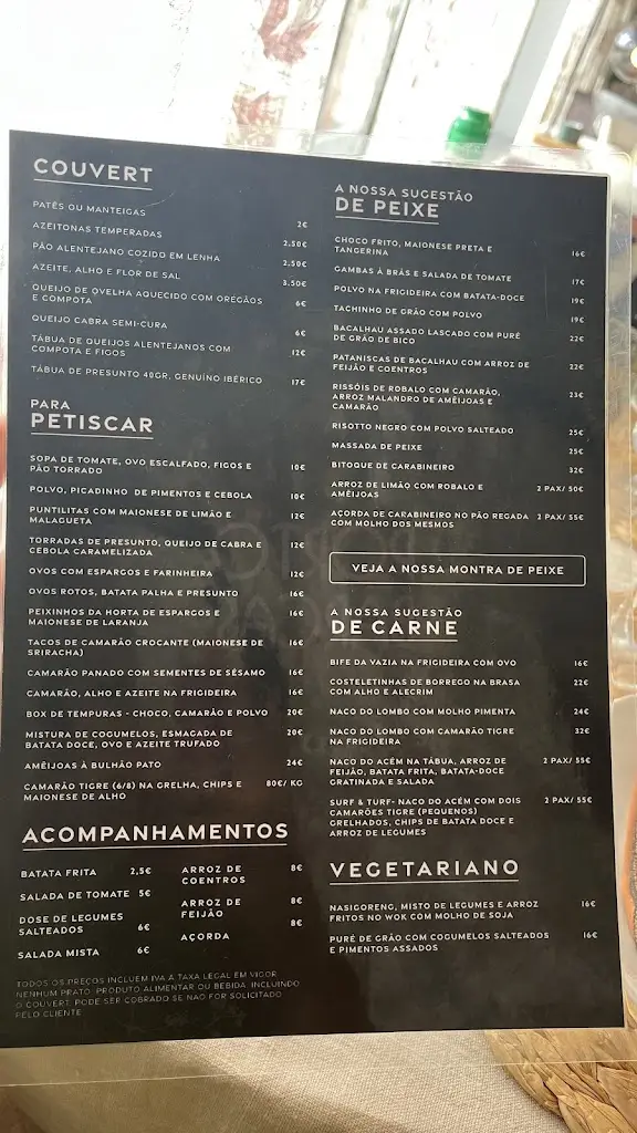 Menu_O Porto das Barcas_Vila Nova de Milfontes_imagen_4