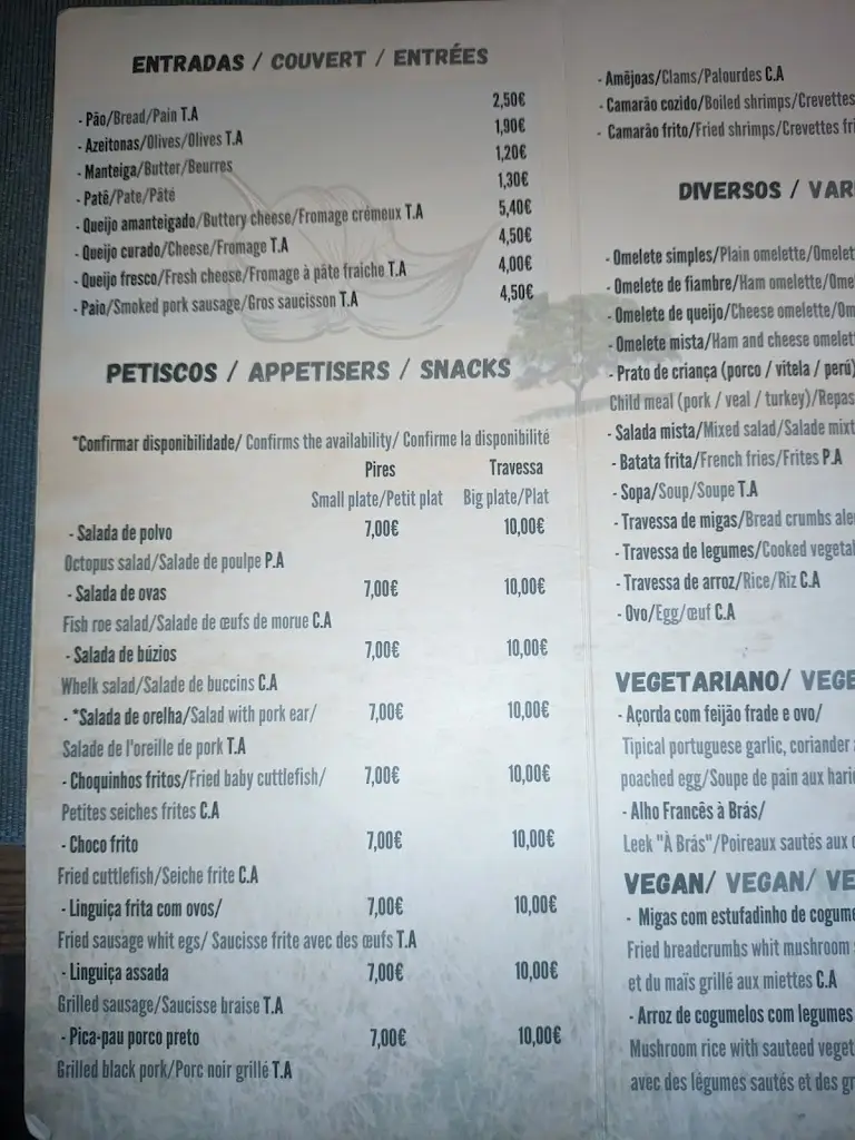 Menu_Pátio Alentejano_Vila Nova de Milfontes_immagine_3
