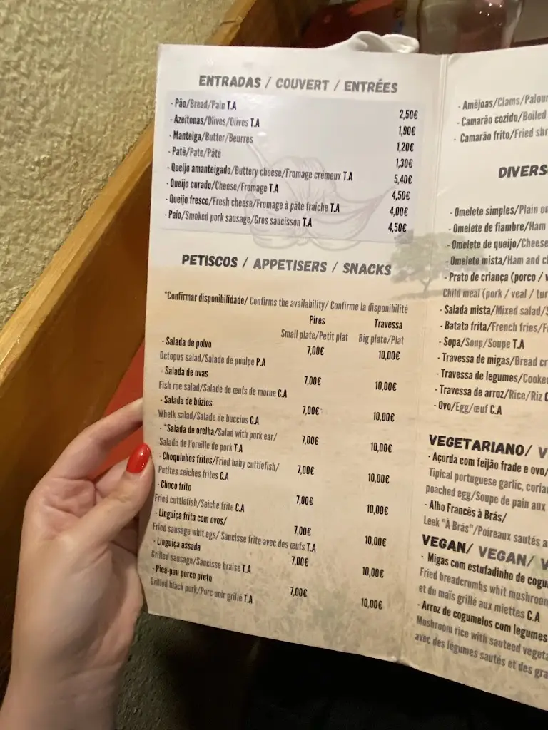 Menu_Pátio Alentejano_Vila Nova de Milfontes_immagine_4