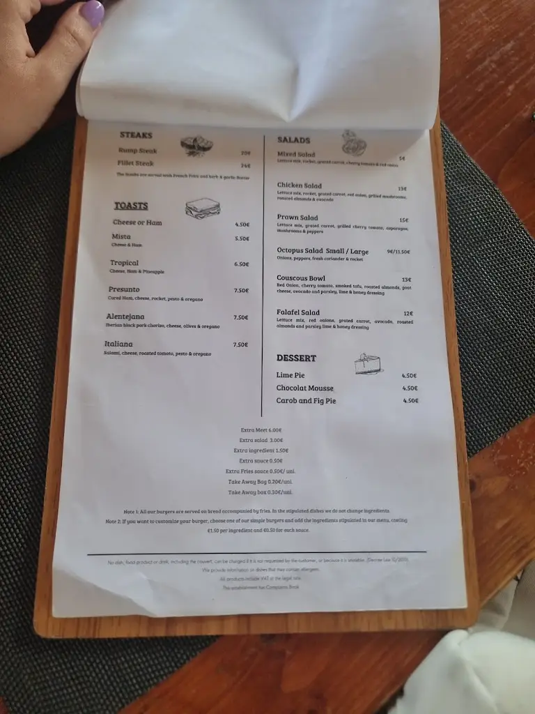 Menu_Riverside Pub_Vila Nova de Milfontes_immagine_2