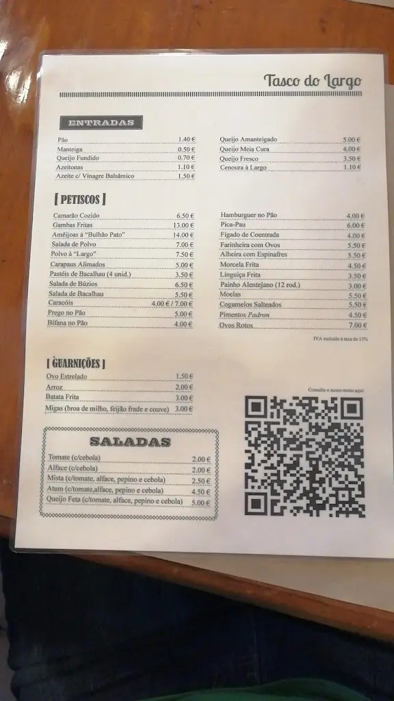 Menu_Tasco do Largo_Vila Nova de Milfontes_immagine_4