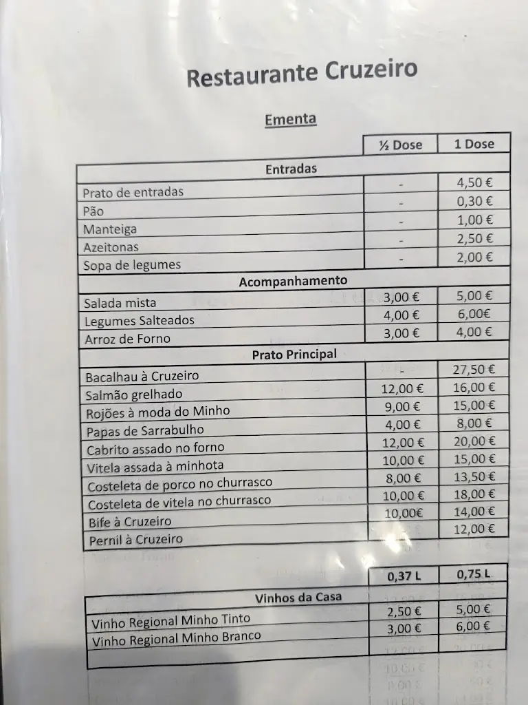 Menu_Restaurante Cruzeiro_Amares_immagine_1