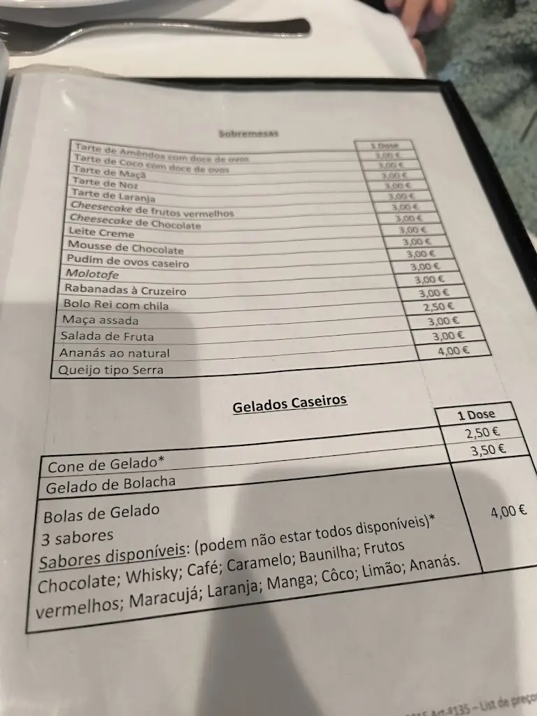 Menu_Restaurante Cruzeiro_Amares_immagine_4