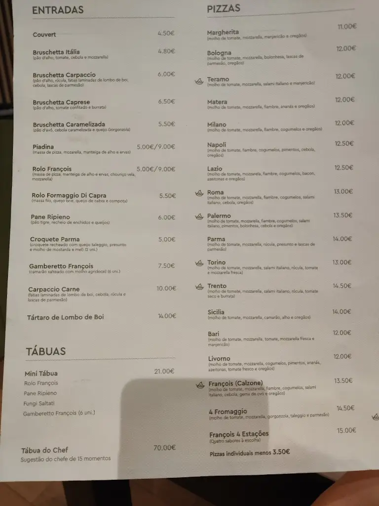 Menu_Ristorante Francois_Amares_immagine_1