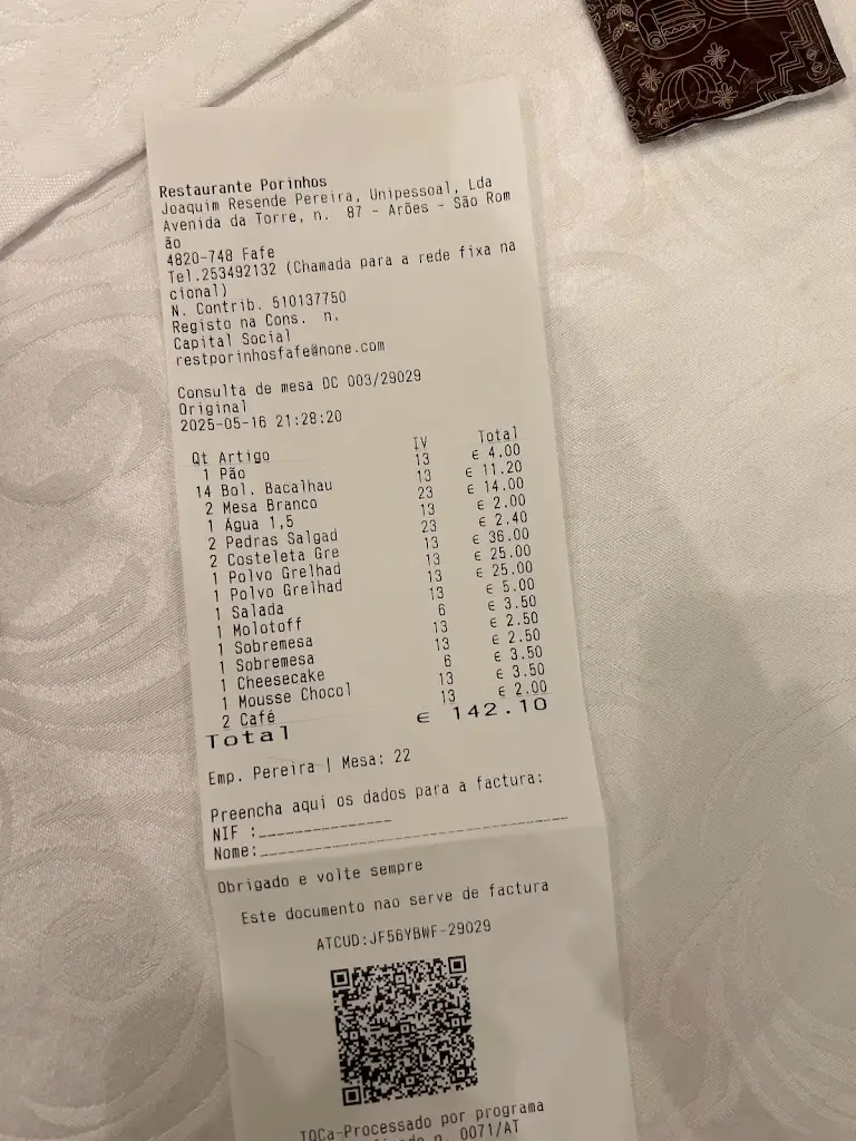 Gabriela Gomes_Restaurante Porinhos, Lda_Arões_review