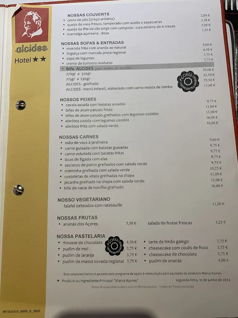 Menu_Restaurante Alcides_Fajã de Baixo_imagen_3