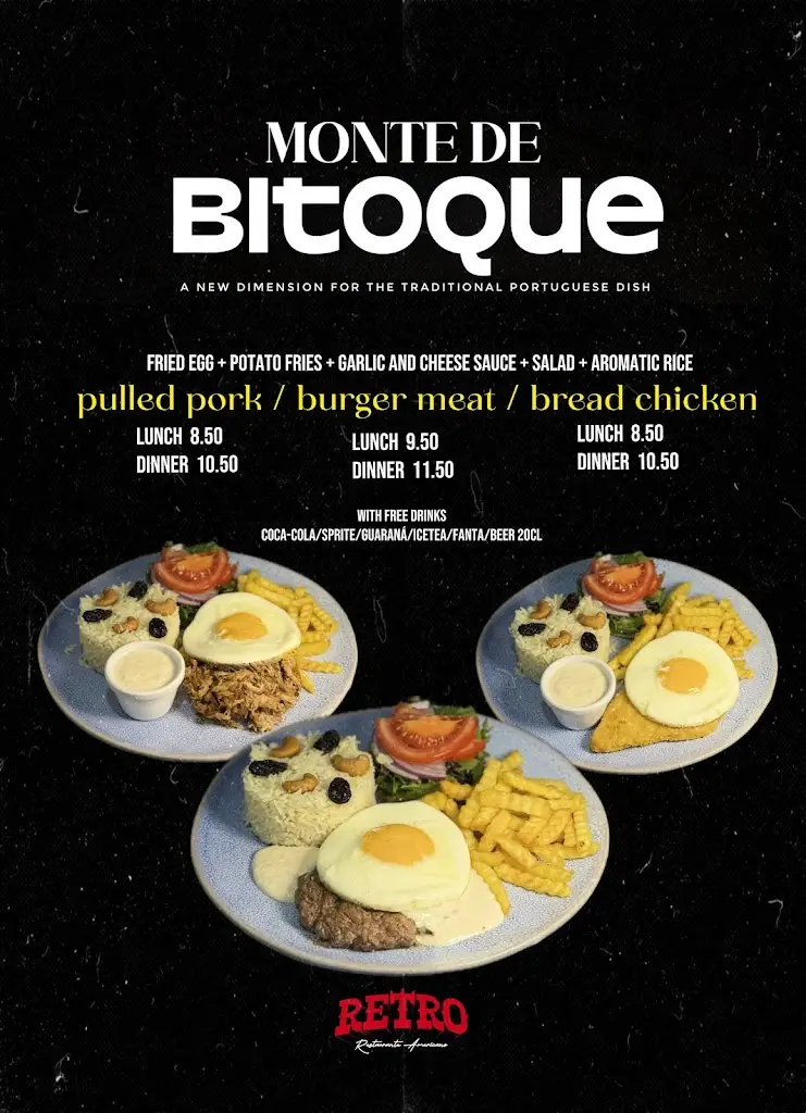 Menu_RETRO - Restaurante Americano - Best Burgers and Bitoque in Braga_Braga_immagine_1