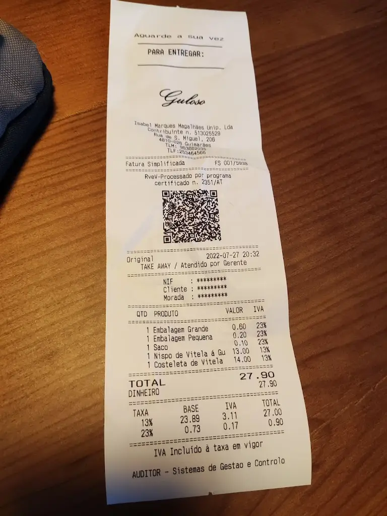 Paulo Figueiredo_Guloso Take Away_Caldas das Taipas_recensione