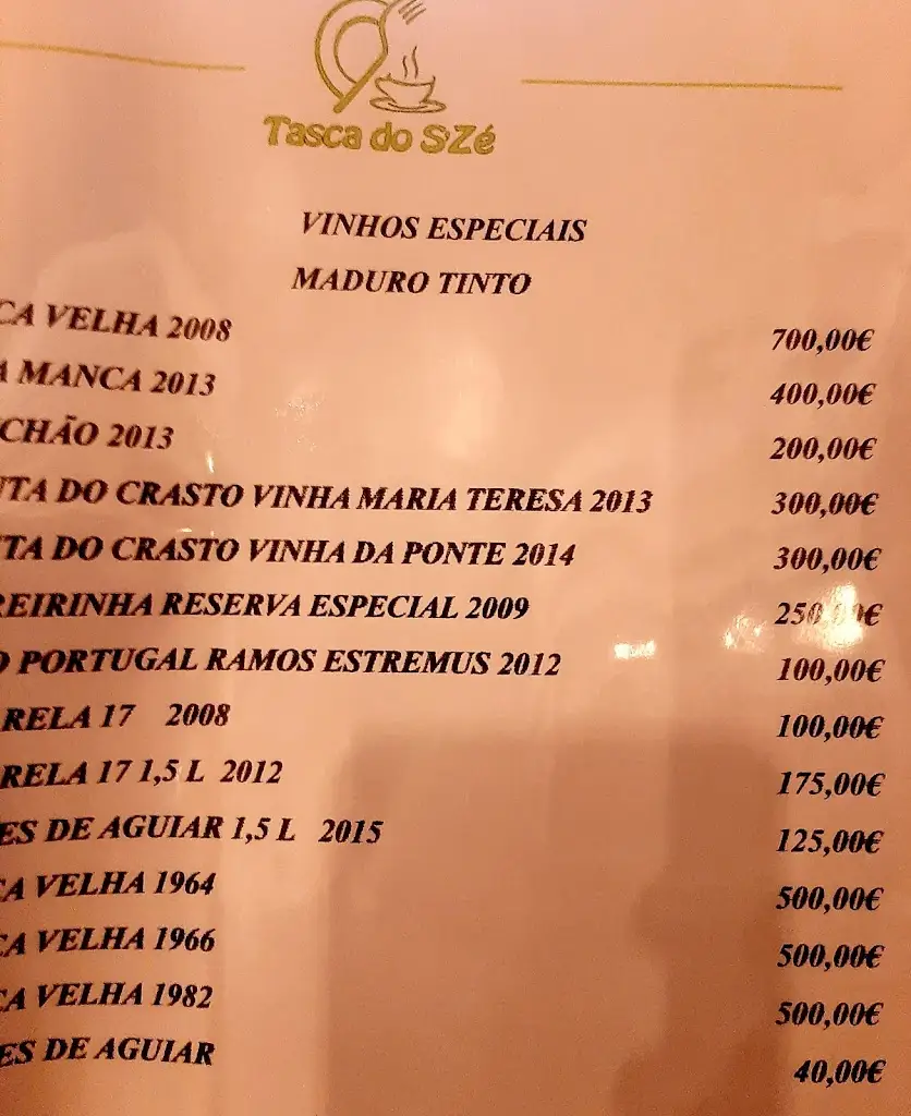 Menü_Tasca do s'Zé - Paredes_Cristelo_Bild_2