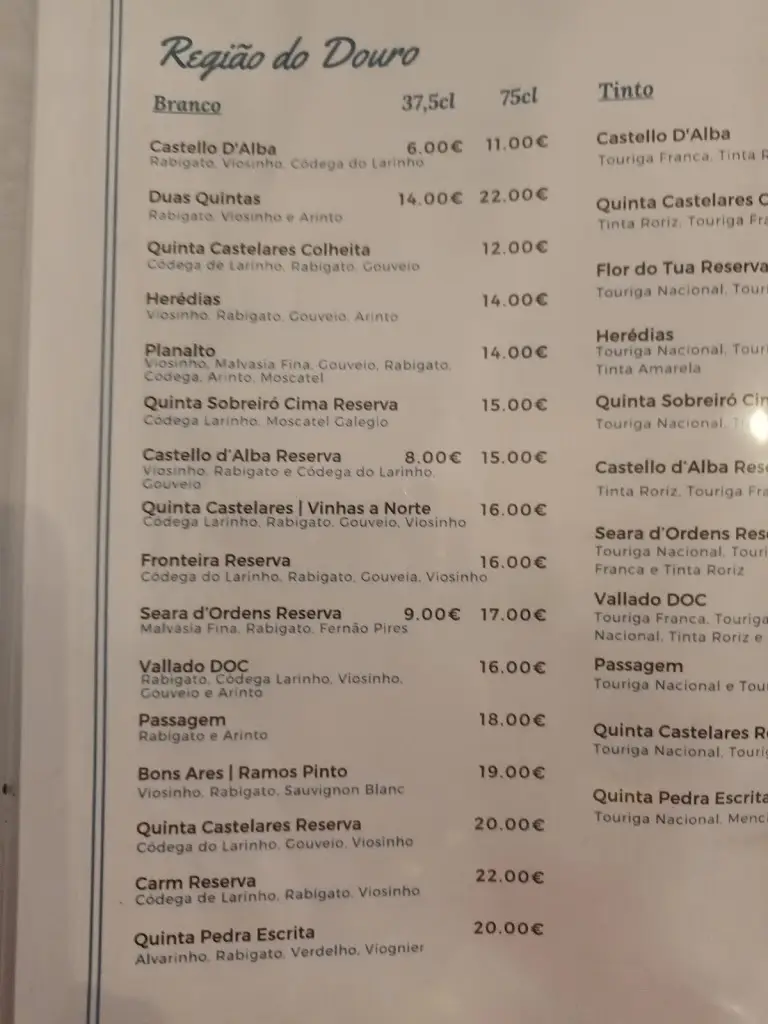 Menu_Restaurante Convívio Do Mar_Apúlia_imagen_3