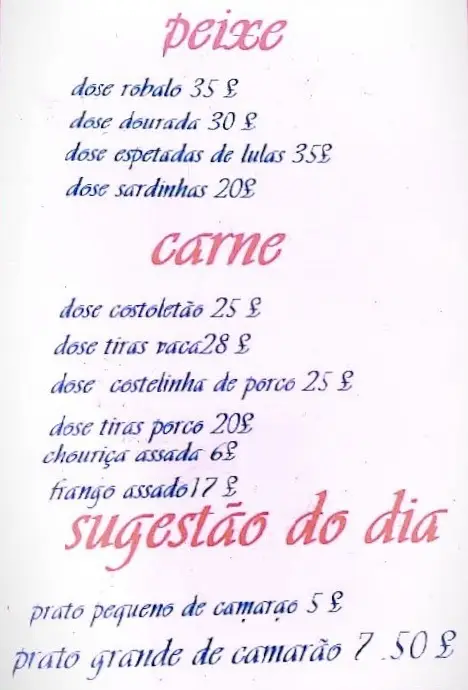 Menu_Cantinho dos Pescadores_Apúlia_immagine_1