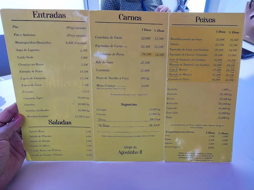 Menu_Restaurante Agostinho 2_Apúlia_immagine_1