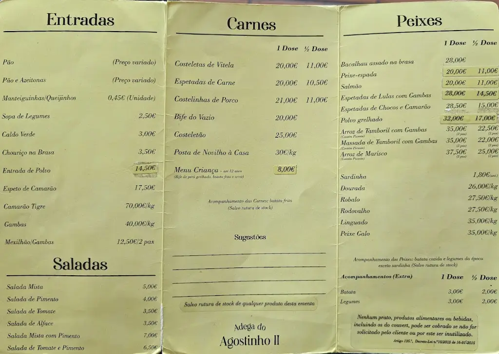 Menu_Restaurante Agostinho 2_Apúlia_immagine_2