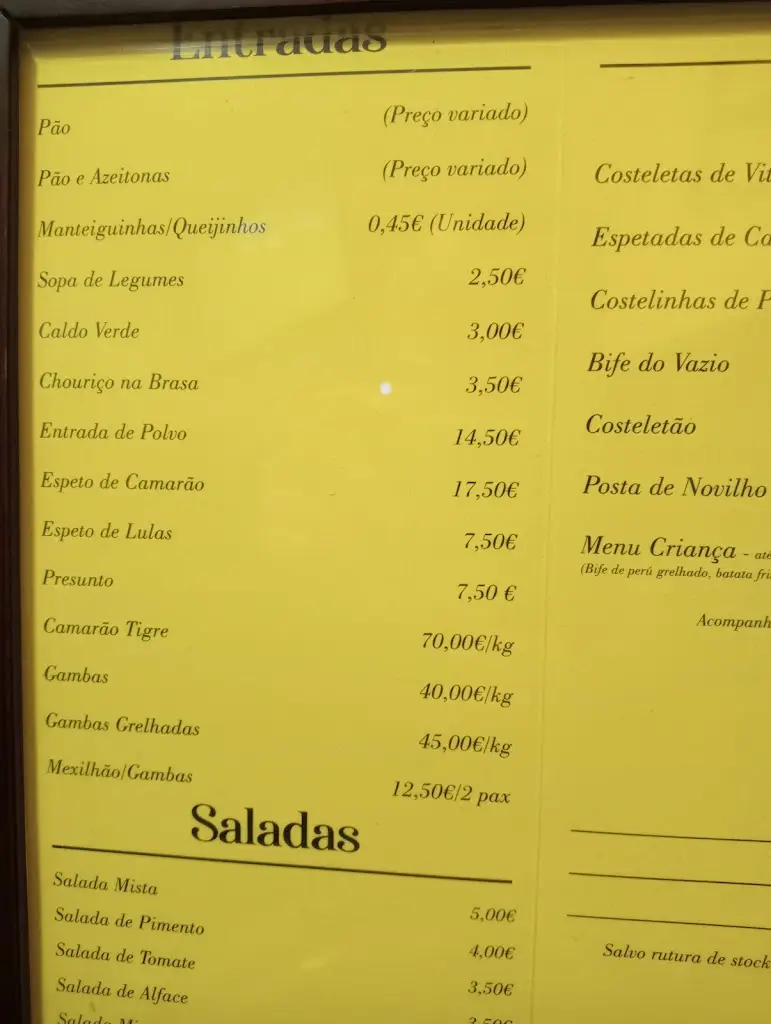 Menu_Restaurante Adega do Agostinho_Apúlia_immagine_1